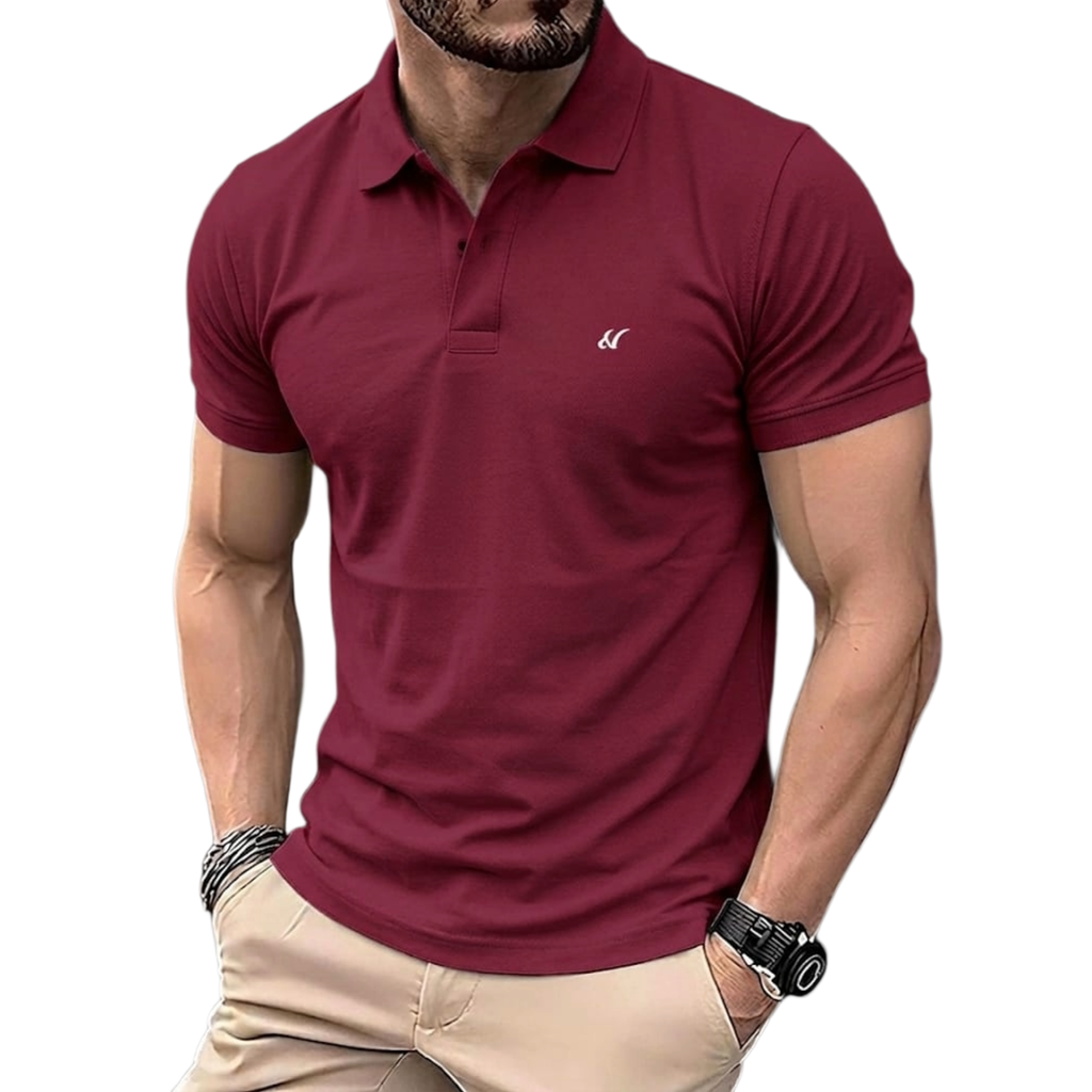 London Hyper Men's Premium Polo T-Shirt Combo Pack (Set of 4 - Maroon, Light Green, Sky Blue, Camel)