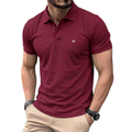 Classic Maroon Polo Neck T-Shirt for Men - Comfortable & Trendy Casual Fit
